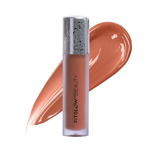 FITGLOW Beauty Lip Colour Serum | Hydrating Lip Gloss | Plumping Anti-Aging Lip Treatment | Natural Shine with Pomegranate Sterols & Collagen |