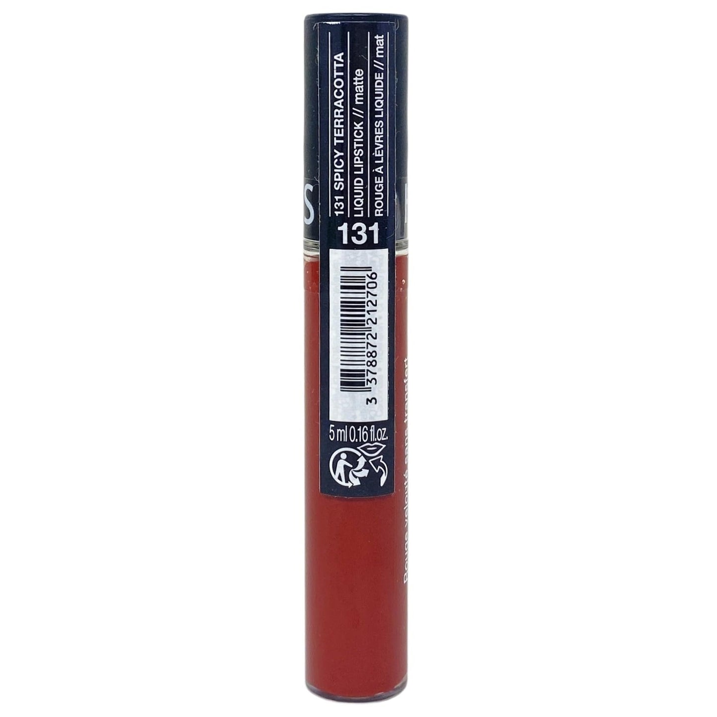 SEPHORA Collection Cream Lip Stain - 131 Spicy Terracotta (Matte Terracotta Red), 5 mL / 0.16 fl oz