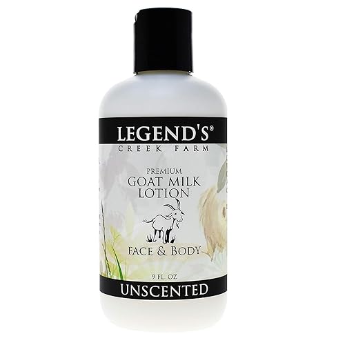 Legend's Creek Farm Goat Milk Lotion - Moisturizing Goat Milk Body Lotion for Body, Hand & Face - 9 oz Body Moisturizer with Shea Butter, Sunflower