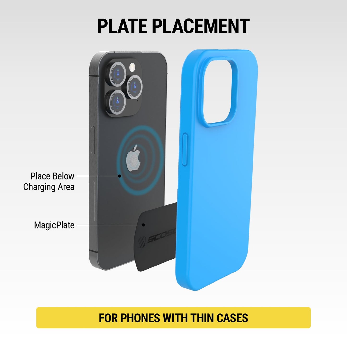 Scosche MAGRKSRI MagicMount Replacement Metal Plate Kit for Phone, Metal Plates for Magnetic Mount Cell Phone Holder for Car, Universal with All…