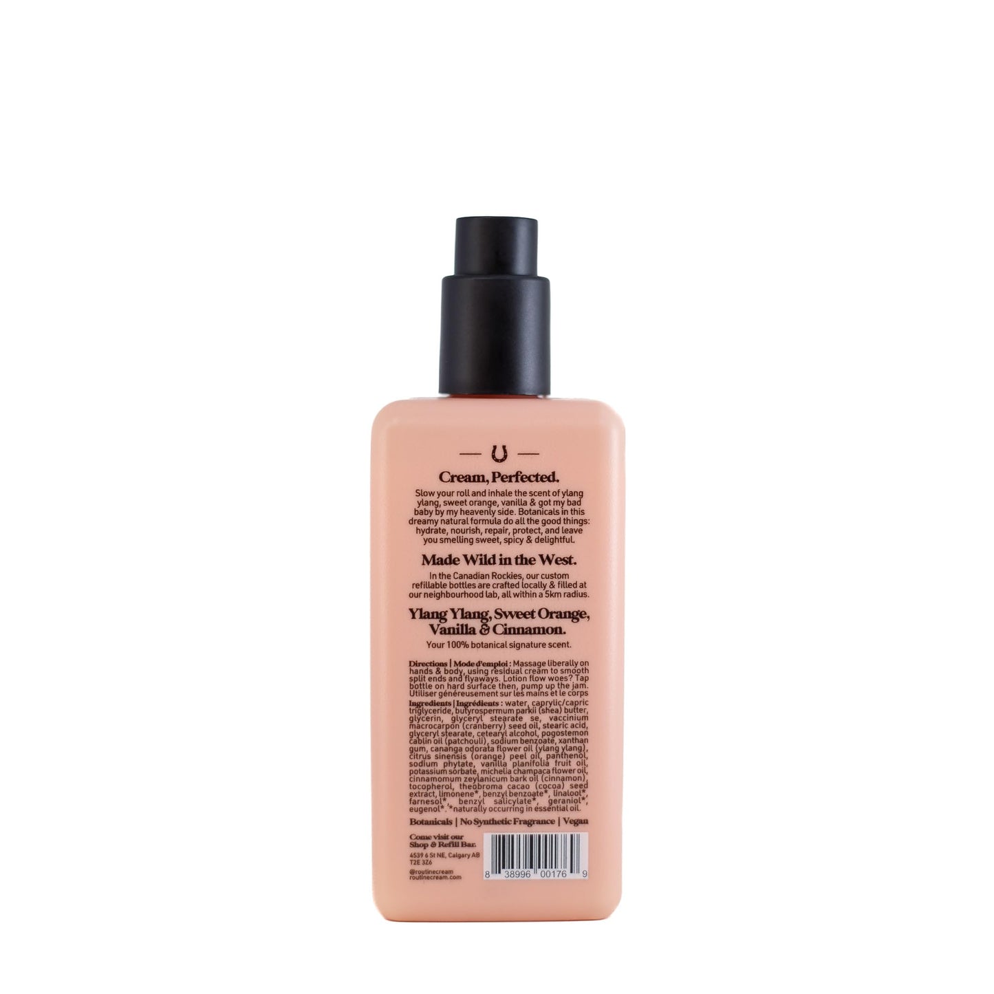 Routine | Sexy Sadie 350ml Natural Body Cream. Ylang Ylang, Sweet Orange, Vanilla & Cinnamon. Botanicals | No Synthetic Fragrance | Vegan | Clinically