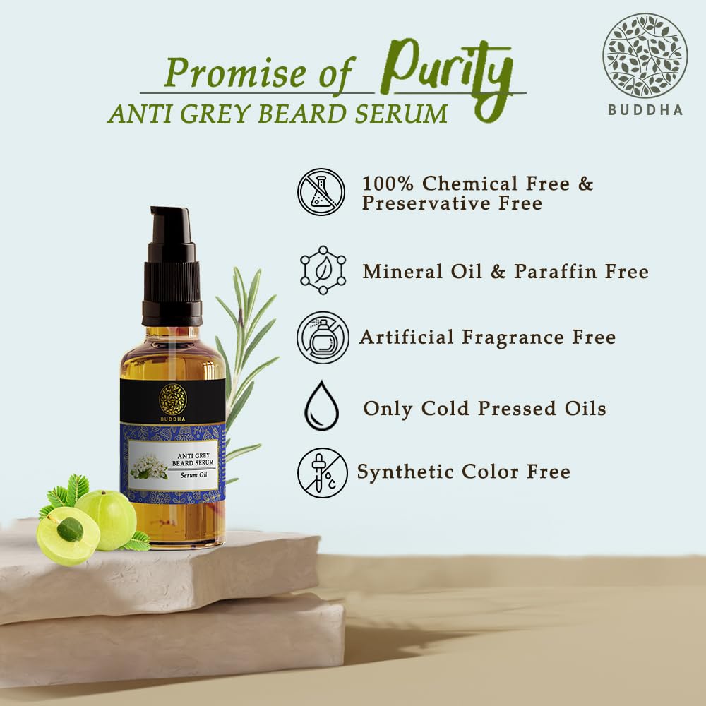 Buddha Natural Grey Beard Oil Serum - (3x25ml) Beauty and Personal Care Buddha Natural