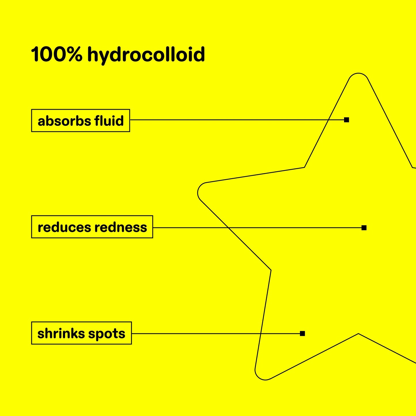 Starface Hydro-Star Pimple Patches + Big Yellow Compact, Clinically Proven Spot Shrinking in 6 Hours, Absorb Fluid and Reduce Redness, Hydrocolloid