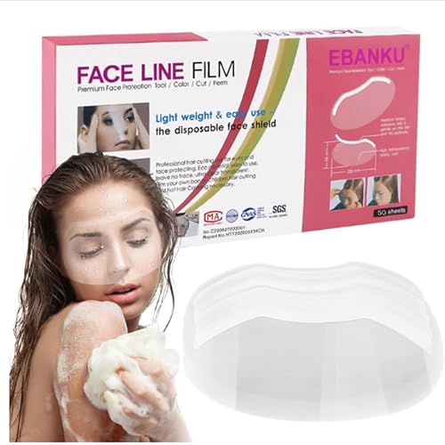 EBANKU 100 PCS Microblading Shower Visor, Upgrade Eyebrow Shower Shields Protector, Shower Goggles Face Cover Bath Visor for Adults Hair Salon