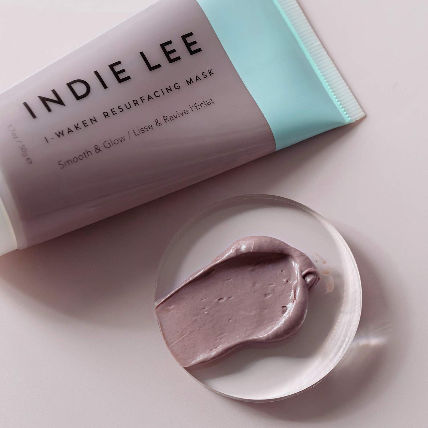 Indie Lee I-Waken Resurfacing Mask - Smoothing & Exfoliating Clay Mask with BHA, Vitamin C, and Kaolin & Bentonite Clays - 1.7oz / 50g