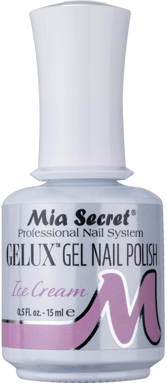 Mia Secret Gelux Soak-off gel nail polish color Ice Cream - Gel polish cured with nail lamp - Esmaltes para uñas en gel de larga duración para lampara Beauty & Personal Care Mia Secret
