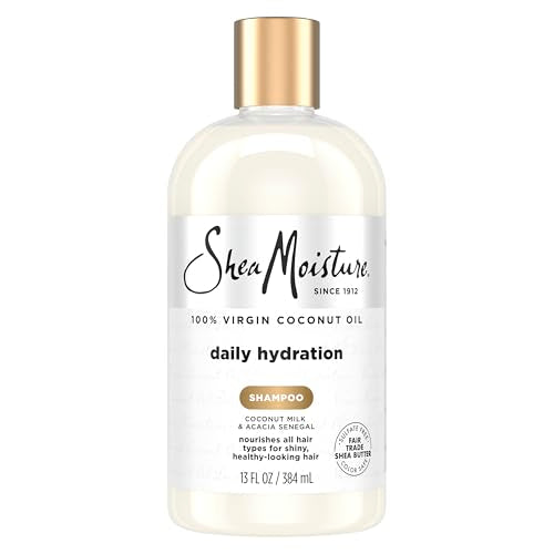 Shea Moisture Daily Hydration Shampoo Virgin Coconut Oil for All Hair Types Sulfate-Free 13 oz Beauty and Personal Care Shea Moisture Default Title
