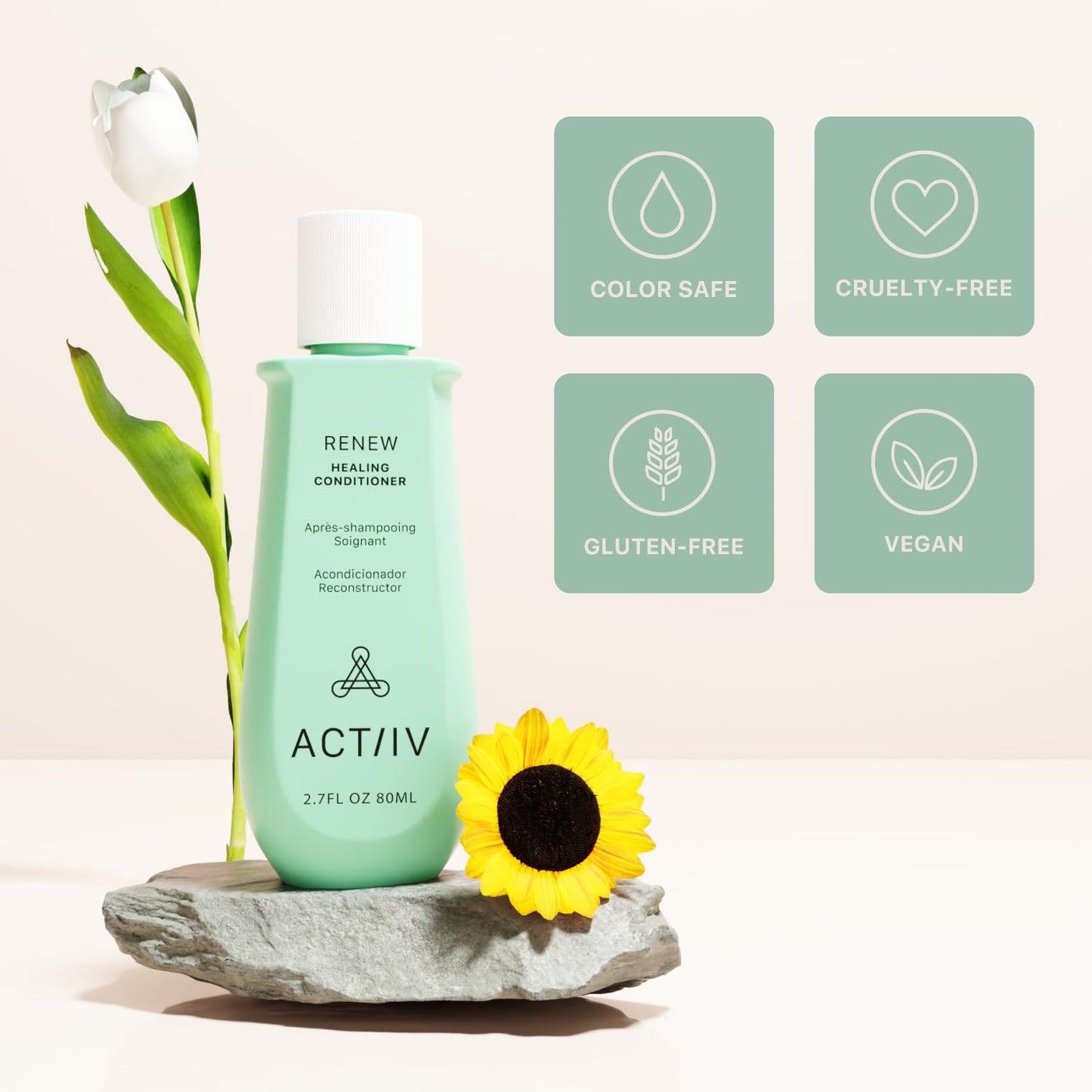 ACTIIV Renew Healing Conditioner (Unisex) | Improves Hair’s Appearance, Hydrates & Strengthens Hair, Heals Damaged & Over-Processed Hair, Plant-Based