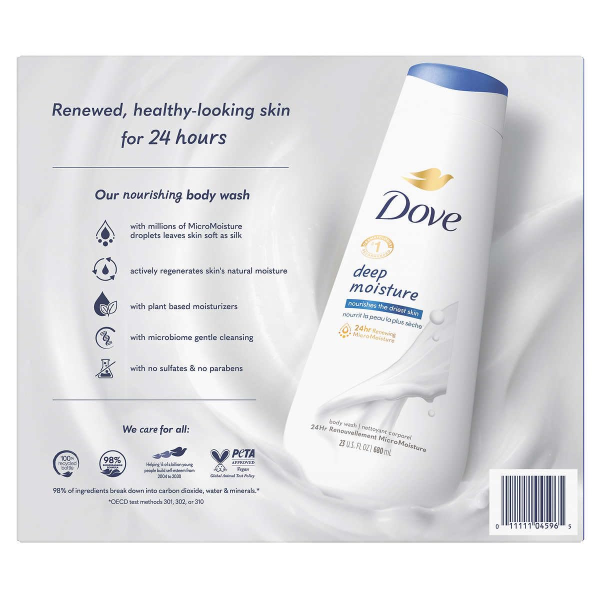 Dove Nourishing Body Wash, Deep Moisture, 23 Fluid Ounce (Pack of 3)