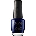 OPI Nail Lacquer Yoga-ta Get This Blue! | Opaque Dark Blue Shimmer Chip Resistant Nail Polish | Fast Drying, Streak Free