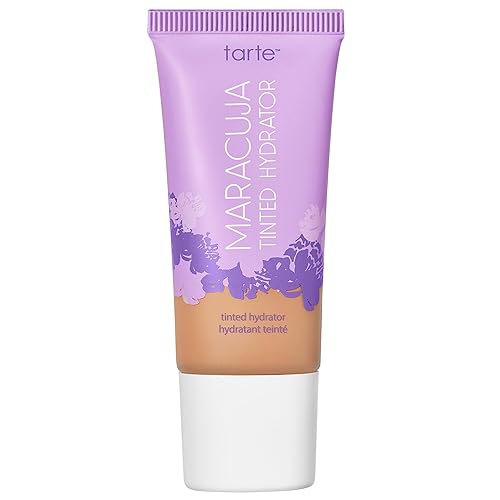 tarte maracuja tinted moisturizer - Lightweight Sheer Foundation with Buildable Longwear Coverage, Hyaluronic Acid, Turmeric, Aloe for Hydrated Skin