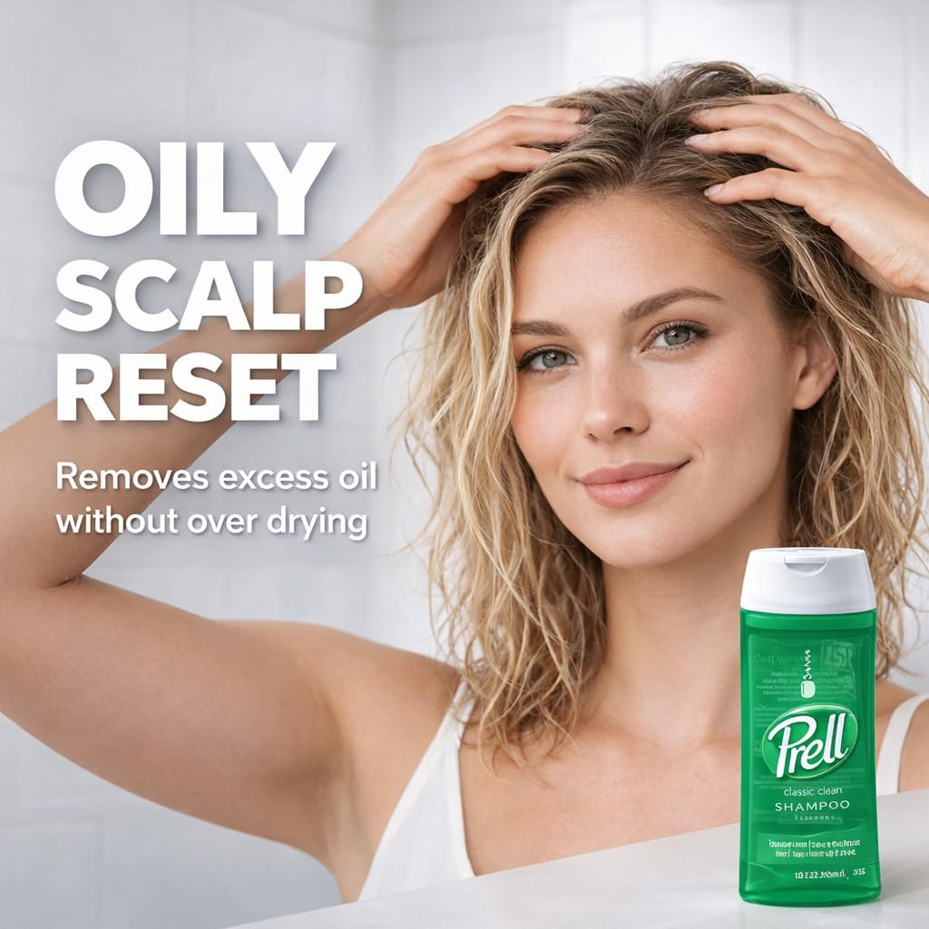 Prell Original Green Shampoo - Classic Clean Deep Cleansing Shampoo for Men & Women | 13.5 oz | 5 Pack Beauty and Personal Care Prell