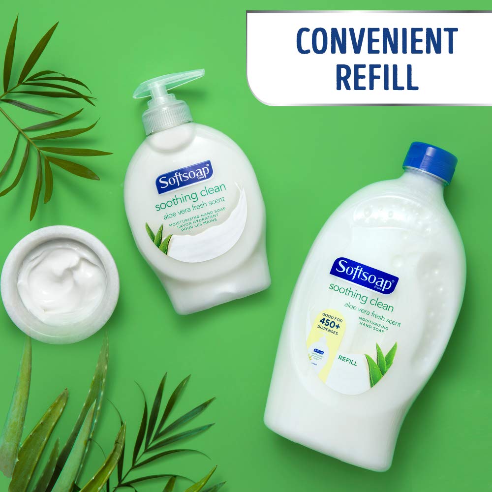Softsoap Liquid Hand Soap Refill, Soothing Aloe Vera - 32 fluid ounce (packaging may vary)