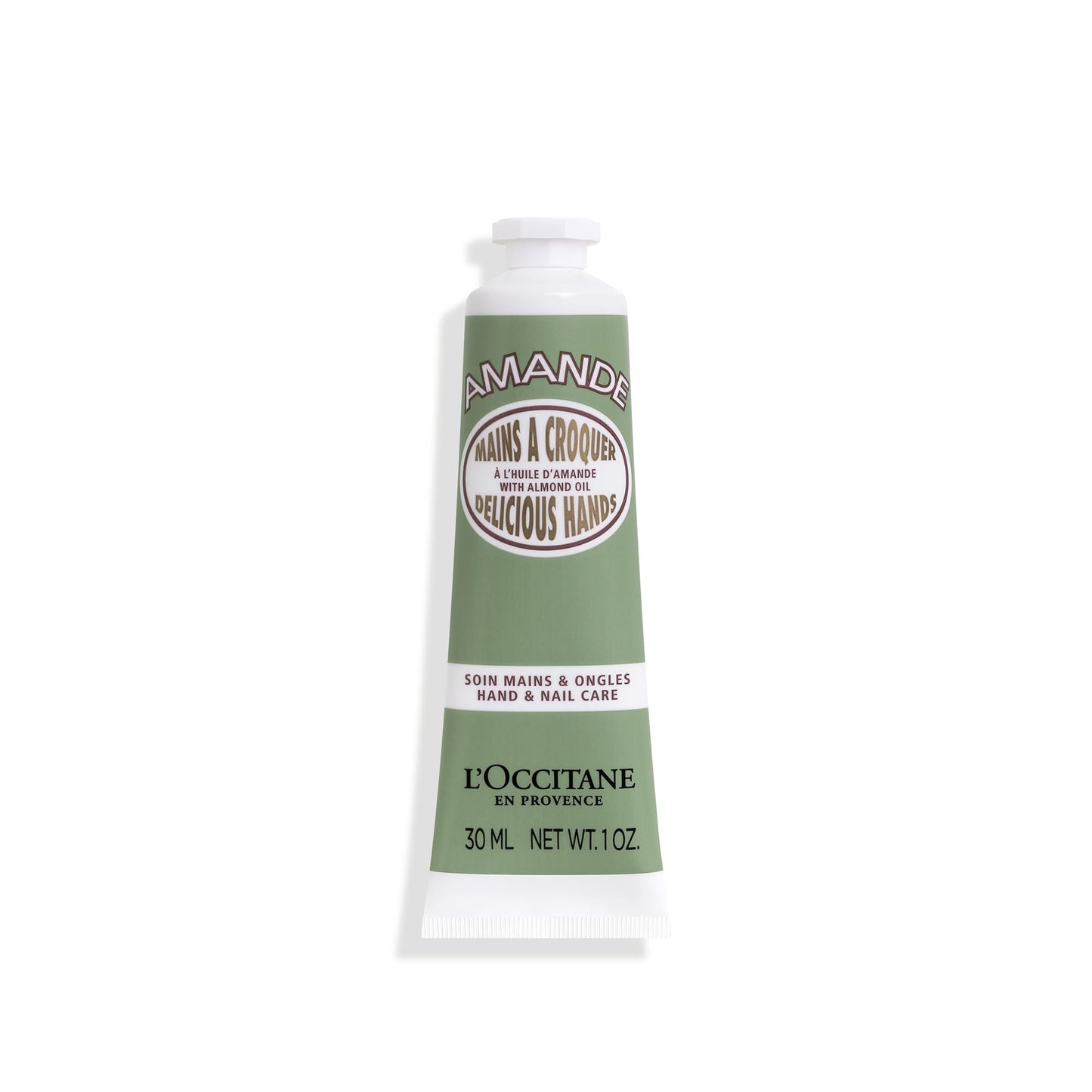 L'OCCITANE Almond Delicious Hand & Nail Cream: Soften hands & Cuticles with Irresistible Almond Scent, Moisturizing, Infused With Almond Oil, 24-hour