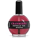 Ellie Chase Moisturizing Cuticle & Nail Care Oil 2.3 Fl Oz - Cranberry Scented - Infused with Jojoba Oil, Aloe, Vitamin E - Nail & Cuticle Hydration