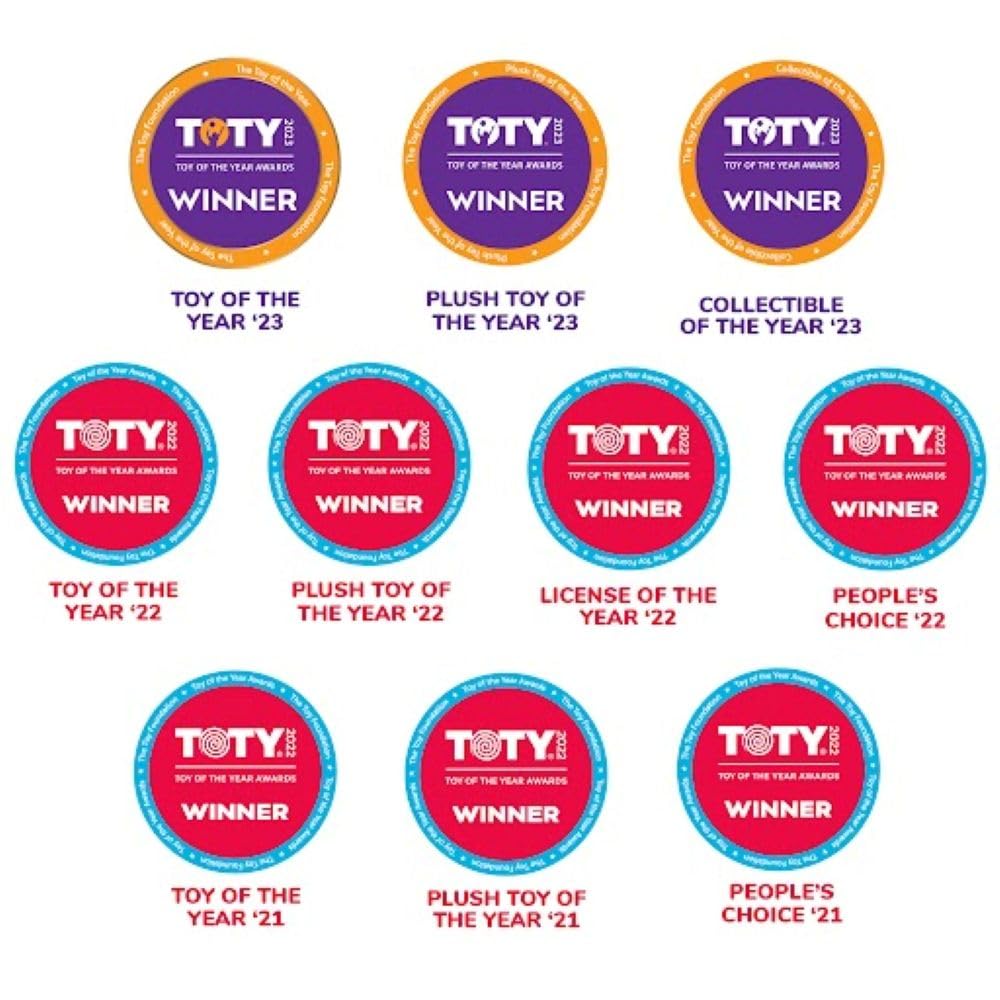 Squishmallows Original Mystery 3-Pack (8-Inch) - Official Jazwares Plush (Medium-Sized)