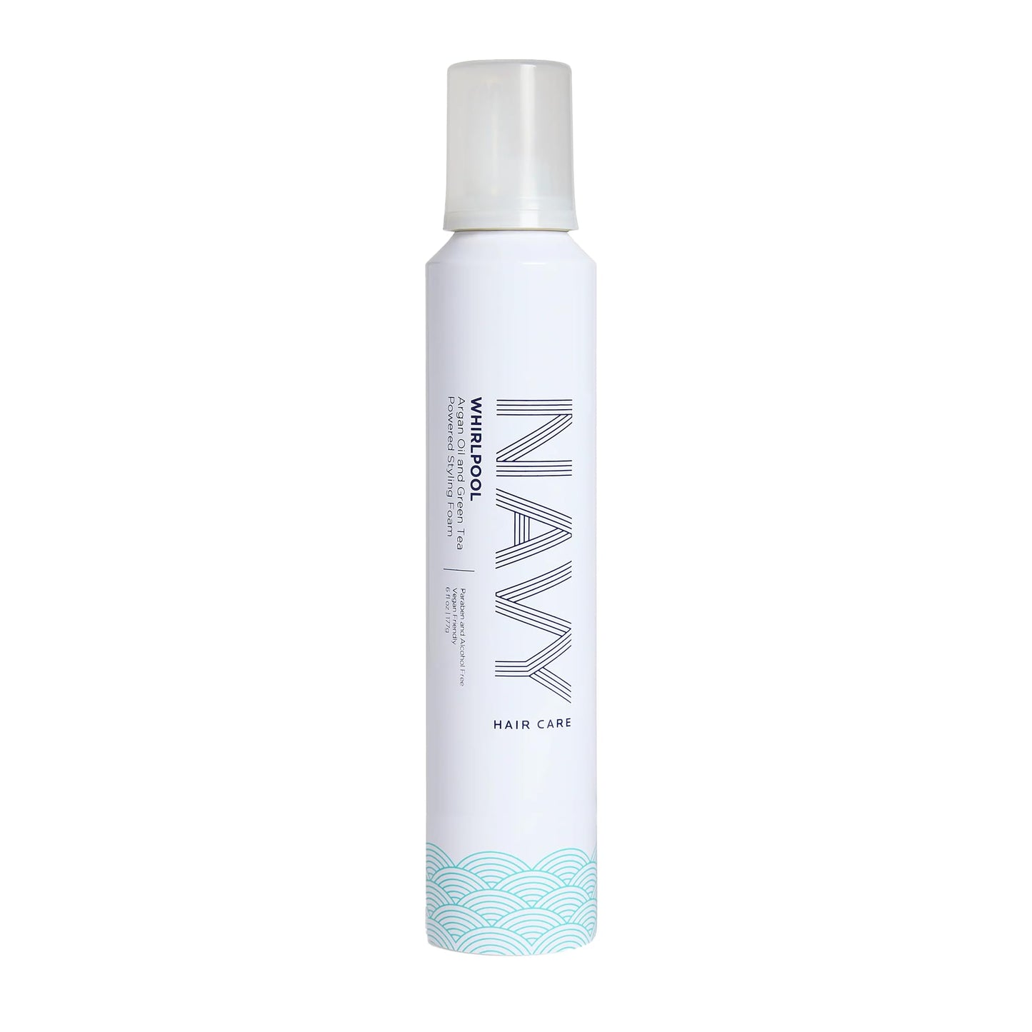 NAVY Hair Care Whirlpool Styling Foam for Curly Hair | Made with Argan Oil and Green Tea for Frizz Control | 6 oz