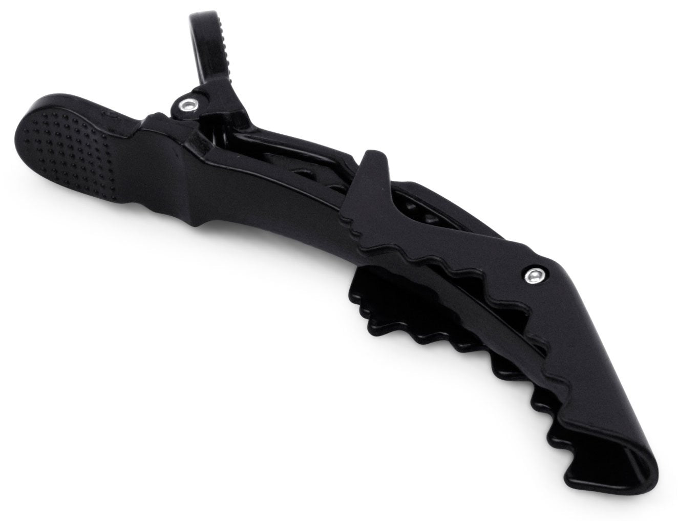Hair Tamer Black Croc Hair Styling Clips - 12 Pack