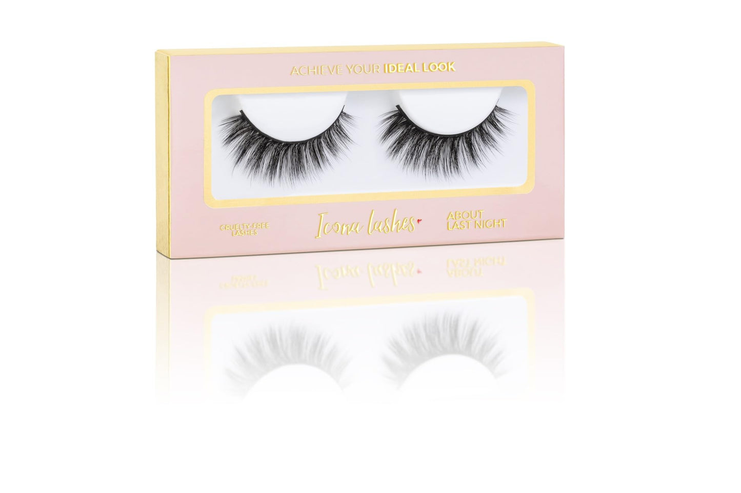 Icona Lashes False Eyelashes Pack - Fake Eyelashes Extensions - Soft, Fluffy Falsies with Tapered Ends & Professional-Grade Band - Handmade, Vegan