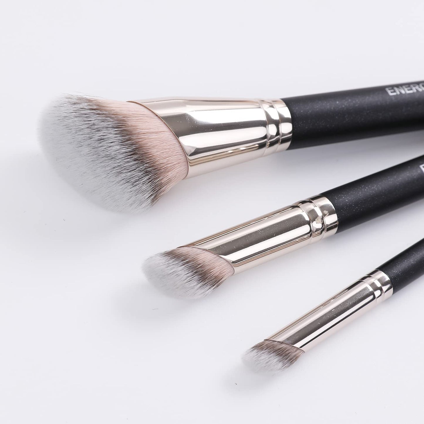 ENERGY Angled Foundation Brush - Flawless Blending Contour Brush for Liquid, Cream & Powder - Dense Soft Bristles, Professional Makeup Brush for Face