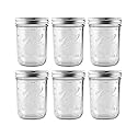 Ball - 16 oz Wide Mouth Glass Mason Jars | 6 Pack Jars with Airtight Lids | Large Glass Jar for Food Storage with Lids | Ideal for Canning…