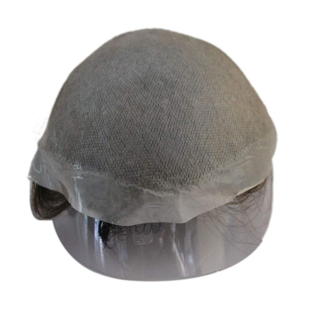 Super Thin Skin Toupee for Men Black Brown Human Hair Unit (3#-ash brown)