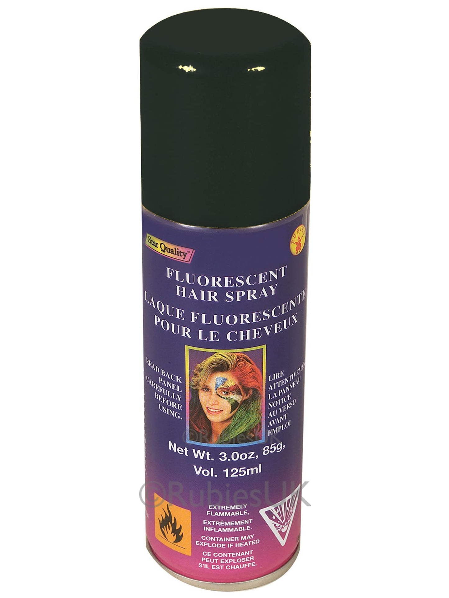 Rubies Black Haircolor Costume Hairspray for Adults, Unisex 3 Ounces