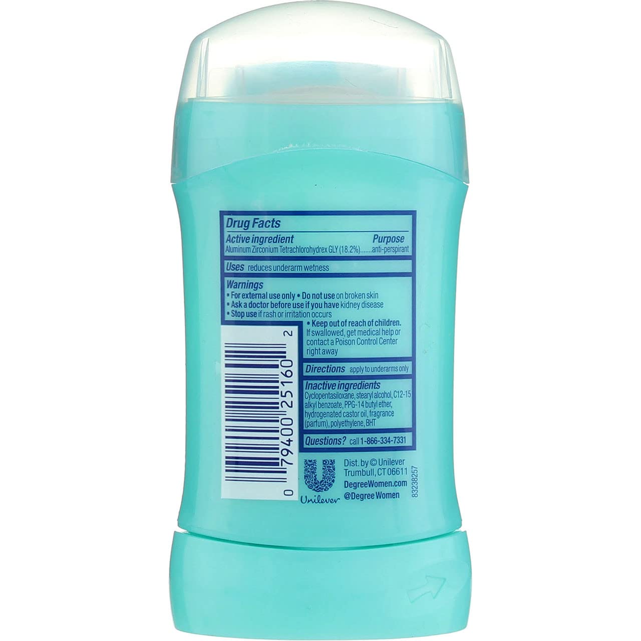 Degree Women Anti-Perspirant and Deodorant Invisible Solid, Shower Clean 1.6 oz (Pack of 8) Beauty and Personal Care Degree