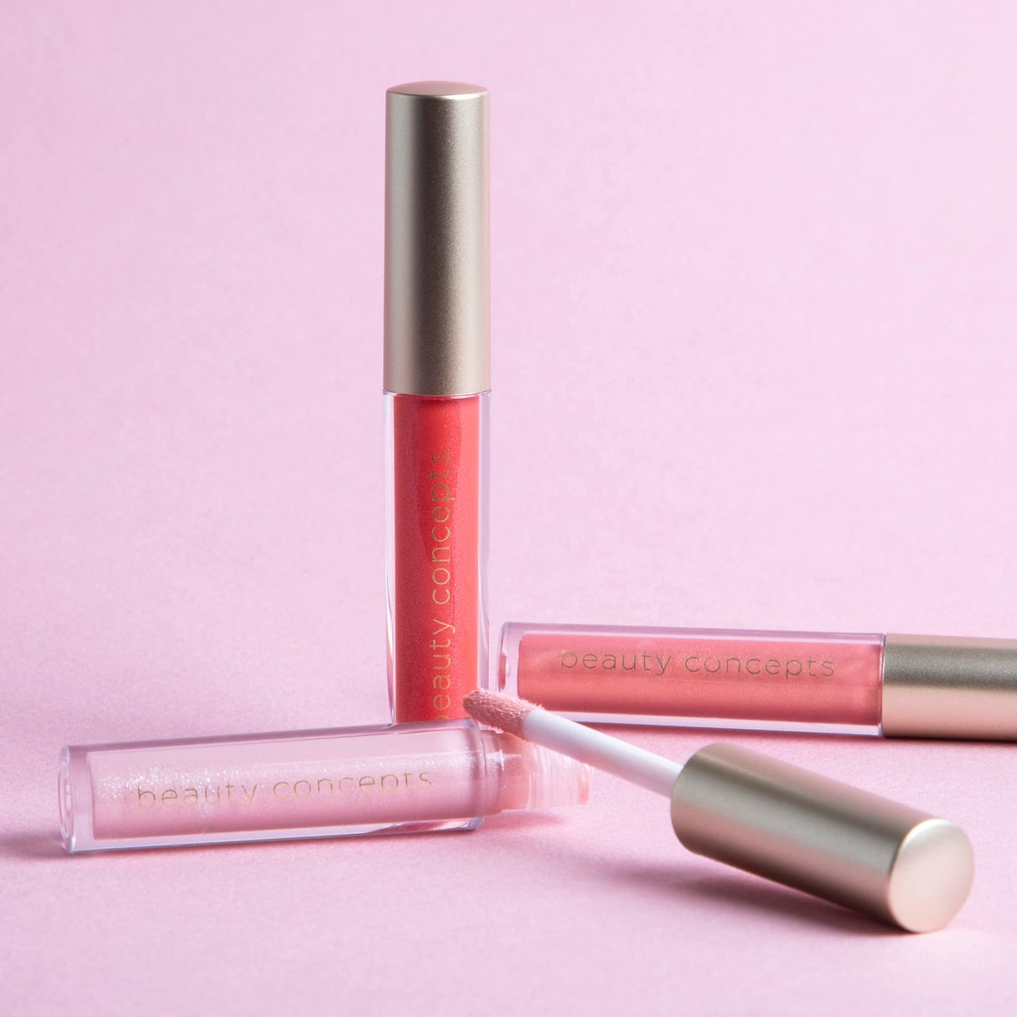 Beauty Concepts Lip Gloss Collection - Shimmering, Glossy Lip Makeup Set for a Radiant Finish, Pink and Red Collection