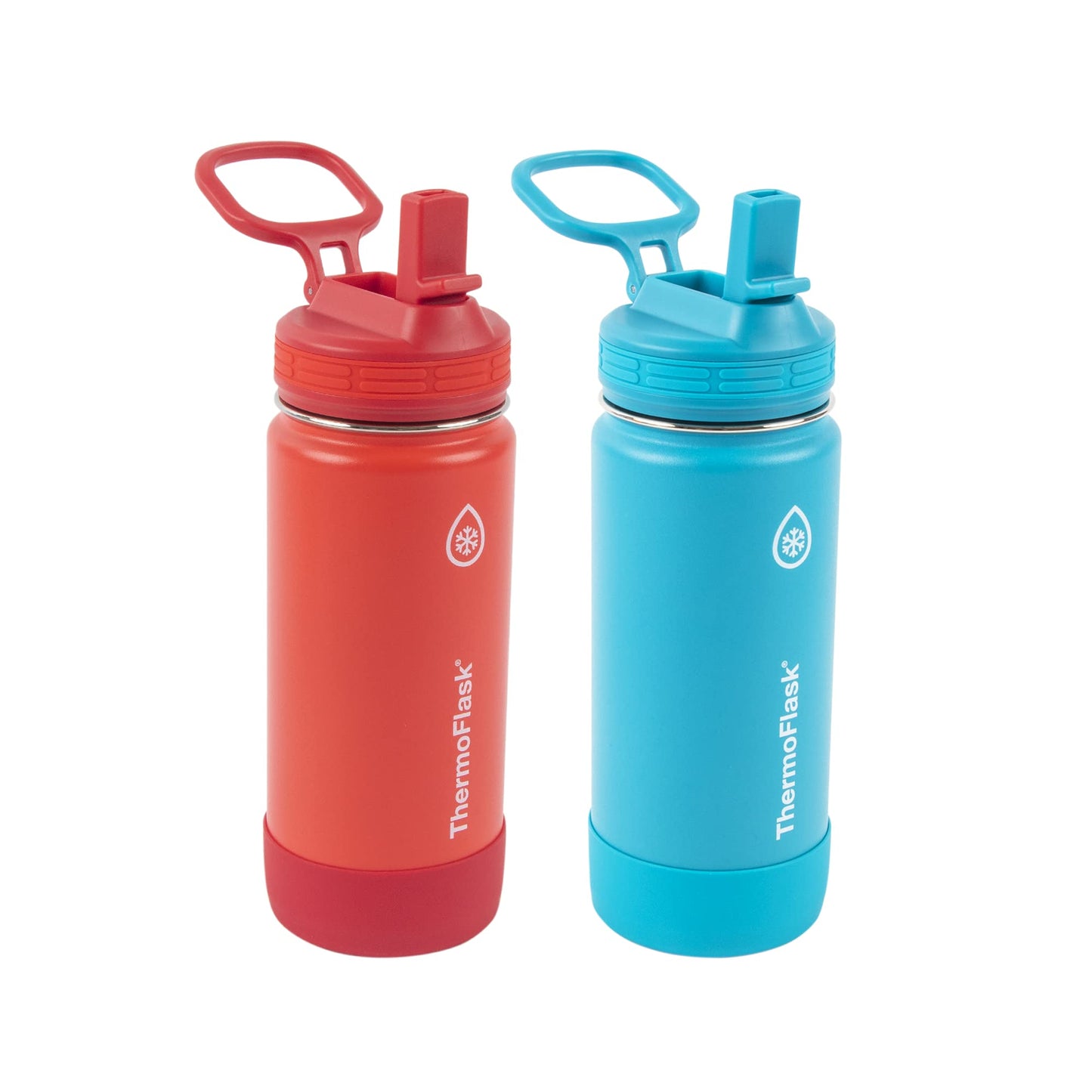 ThermoFlask Kids Bottle with Straw Lid - Durable & Dishwasher-Safe Water Bottles & Lids - Leak-Proof Bottle Lid Design - Reusable Water Bottles