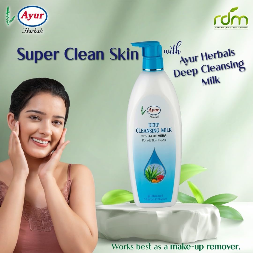 Ayur Herbals Deep Pore Cleansing Milk, 500Ml