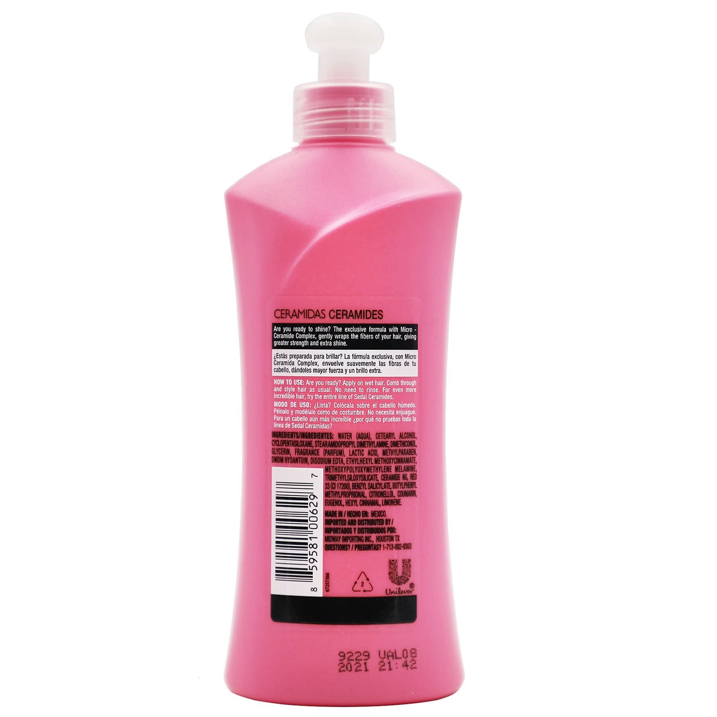 Sedal Co-Creations Ceramidas Leave In Hair Moisturizing Conditioner, 2-Pack, 10.14 Fl Oz, Bottles