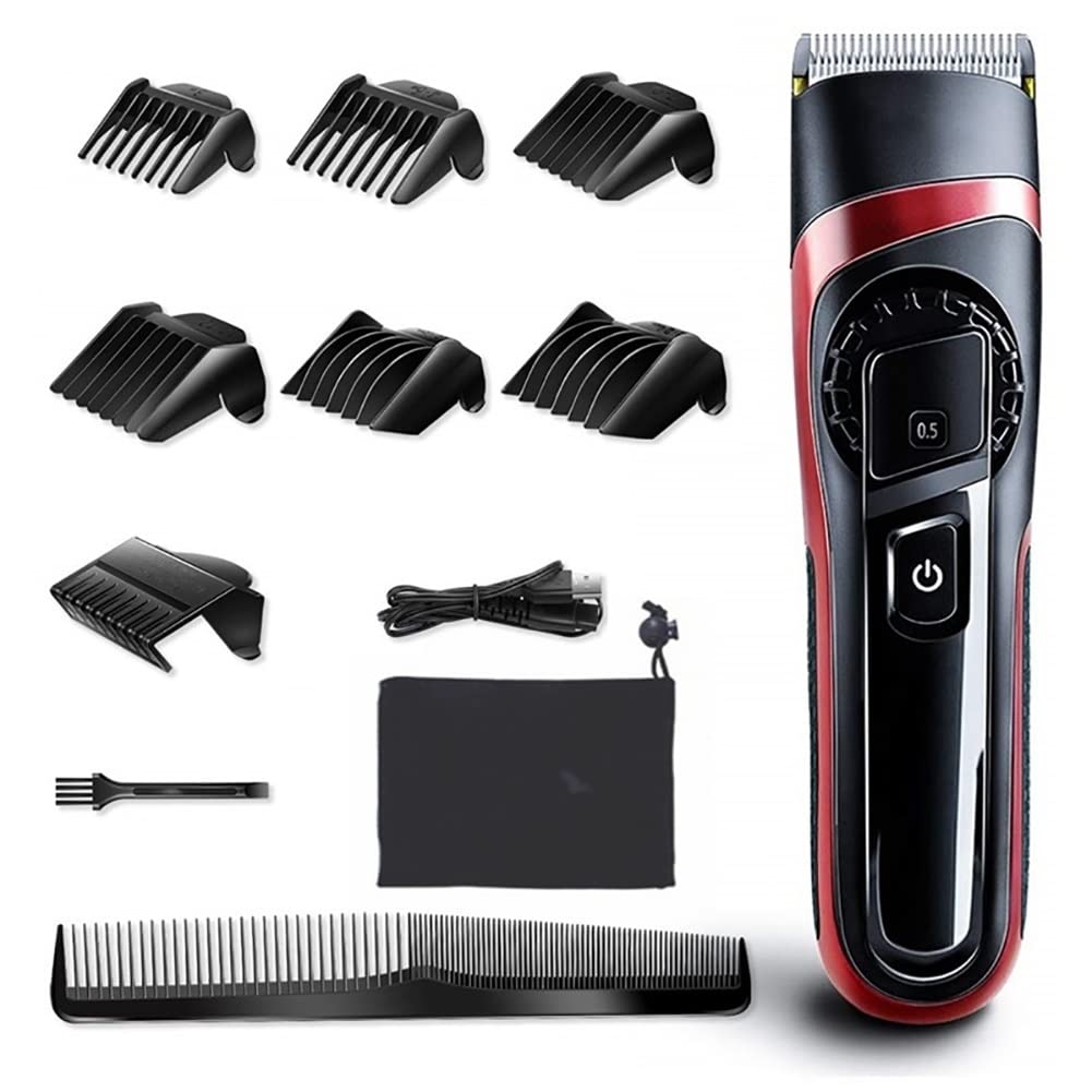 GLESVOWIO Hair Clippers Cordless Professional Hair Clipper for Men Waterproof Electric Hair Trimmer Beard trimer Electric Hair Cutting Machine kit Beauty and Personal Care GLESVOWIO