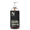 Dr. Natural Multi-Purpose Black Liquid Soap - Natural West African Body Wash - Gentle Hand Soap and Body Soap - Deep Moisturizer, Fights Acne - 32 oz