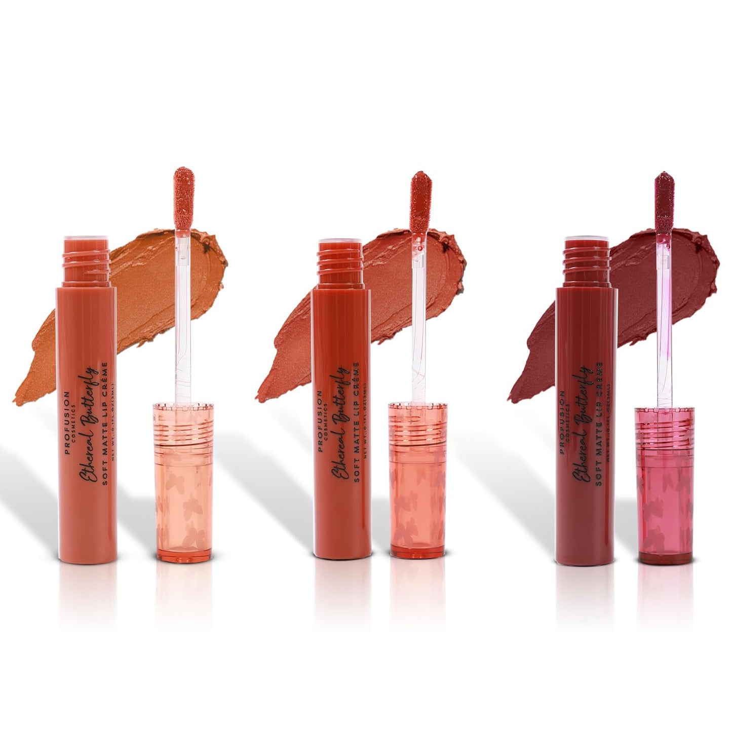 Profusion Cosmetics Empowered Butterfly Soft Matte Lip Creme Set is a Versatile Beauty Essential Trio of Soft Matte Lip Cremes for any Occasion,
