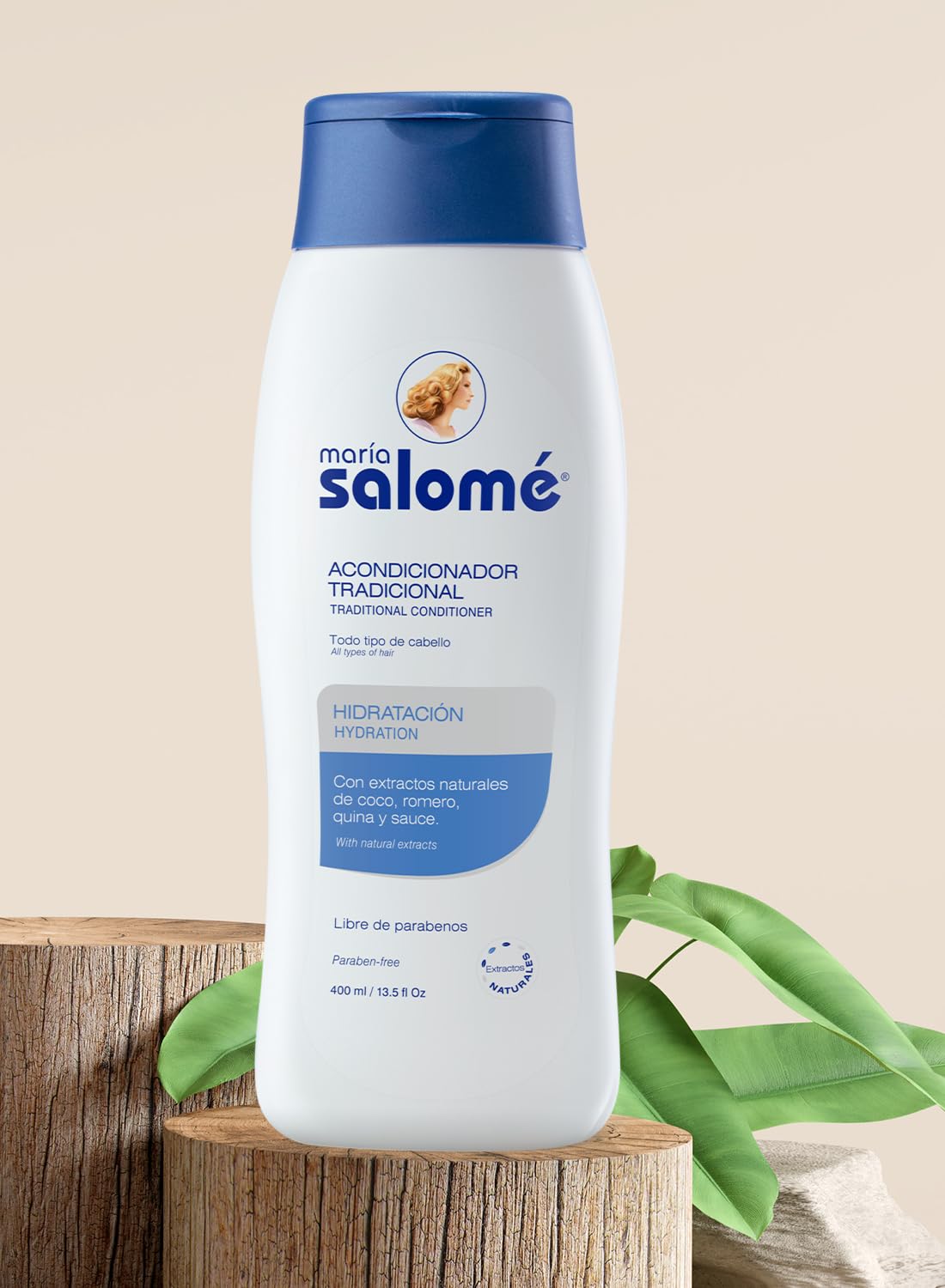Maria Salome Acondicionador Hidratabte con Extractos Naturales Moisturizing 400ml