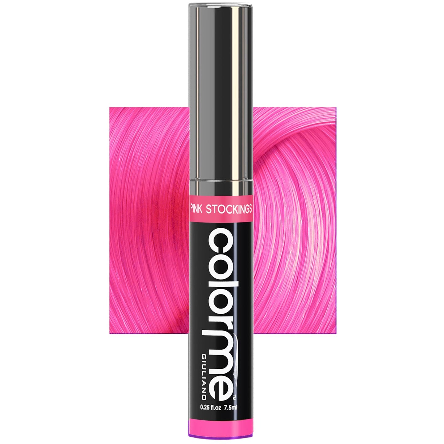 Colorme Root Touch Up Temporary Hair Mascara to color and Blend Semi Permanent Dye regrowth. Washes Out (PINK STOCKINGS)