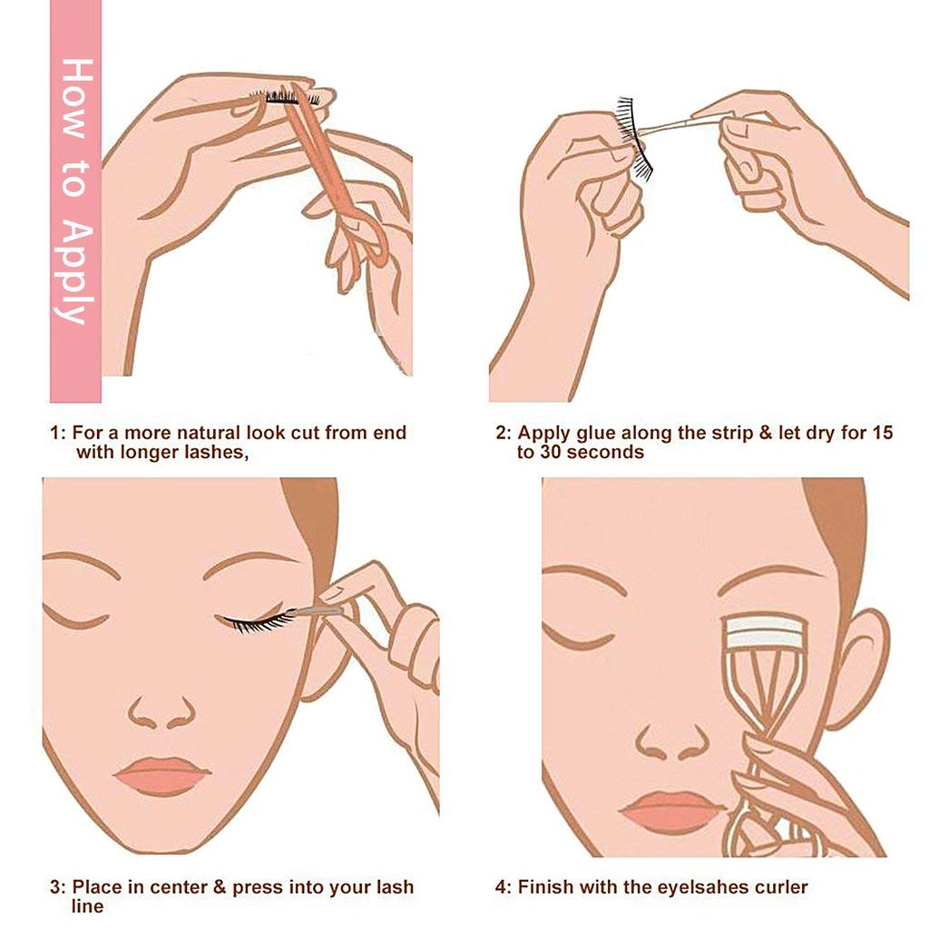 Dorisue False Eyelashes (10 pairs Set) Reusable Makeup Natural Lower Bottom False Eyelashes