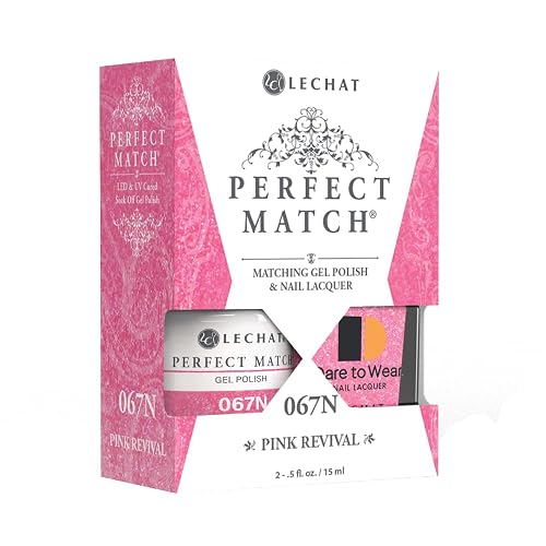 LeChat - Perfect Match - Matching Gel Polish & Nail Lacquer - Holocene Collection (Pink Revival) Beauty & Personal Care LECHAT