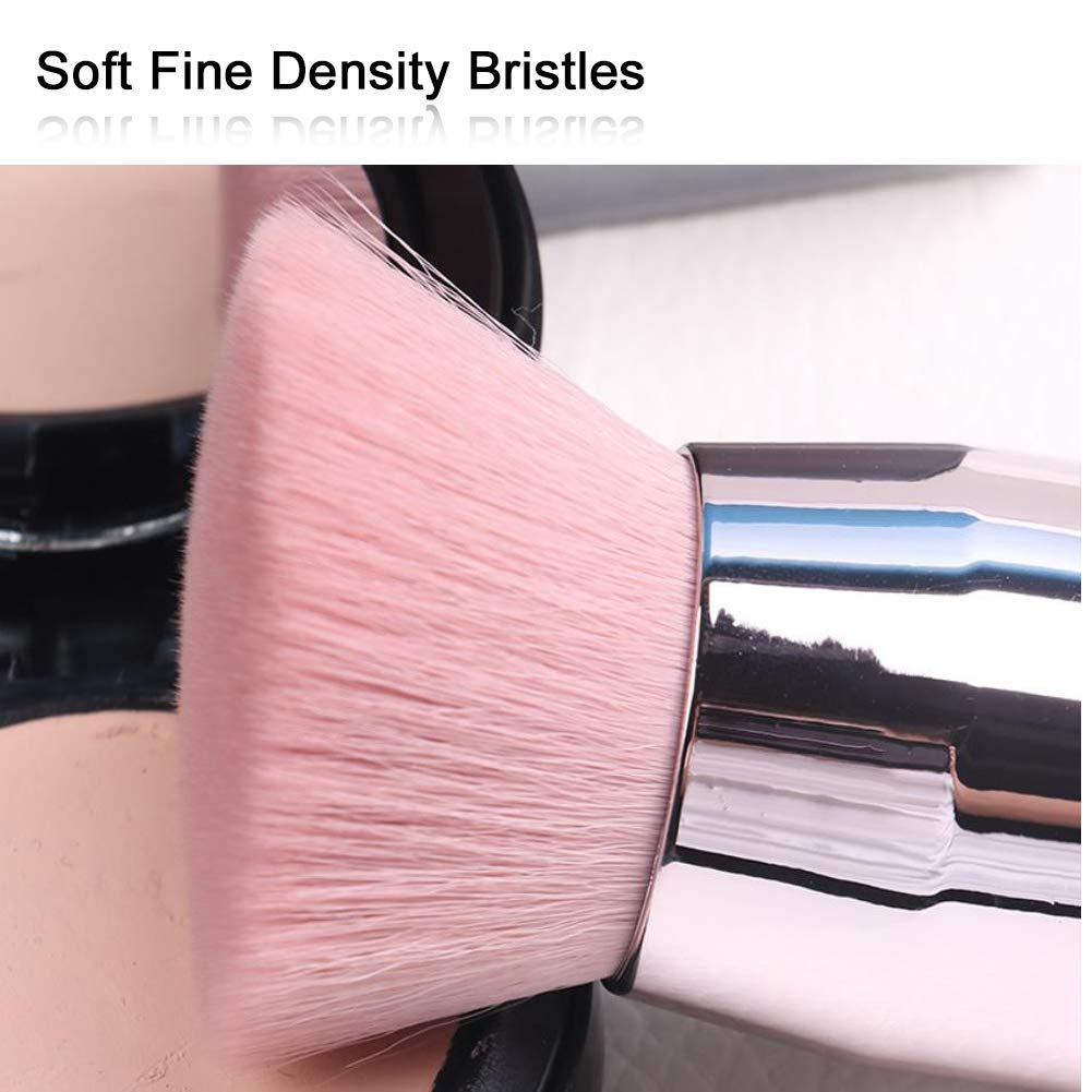 JOSALINAS Kabuki Foundation Makeup Brushes Flat Top for Face Blusher Liquid Powder Blend and Contour Tool and Mineral BB Cream, Flat
