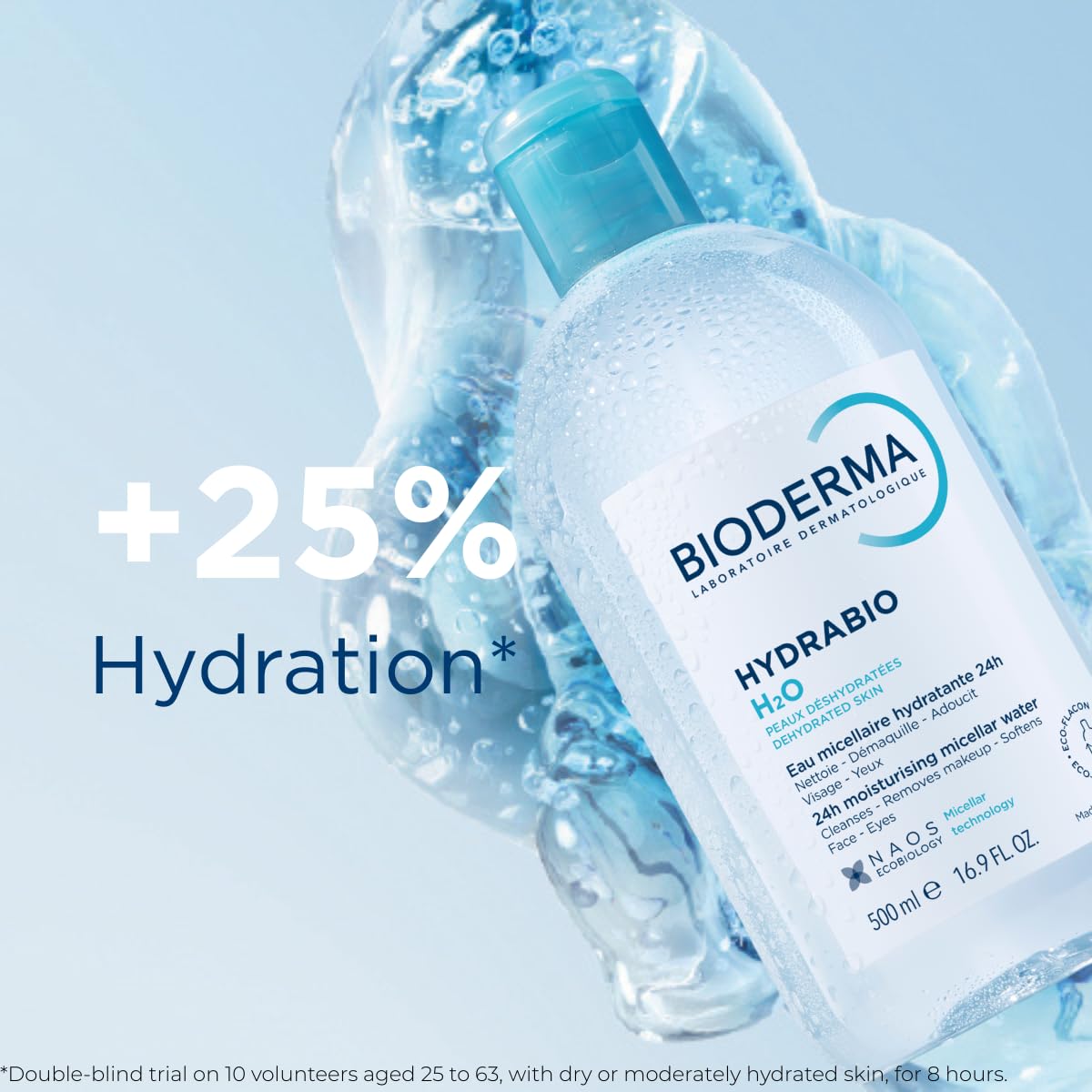 Bioderma Hydrabio H2O Micellar Water, Cleansing and Makeup Removing Gentle Face Cleanser for Dehydrated Sensitive Skin, 8.4 Fl Oz Beauty and Personal Care Bioderma