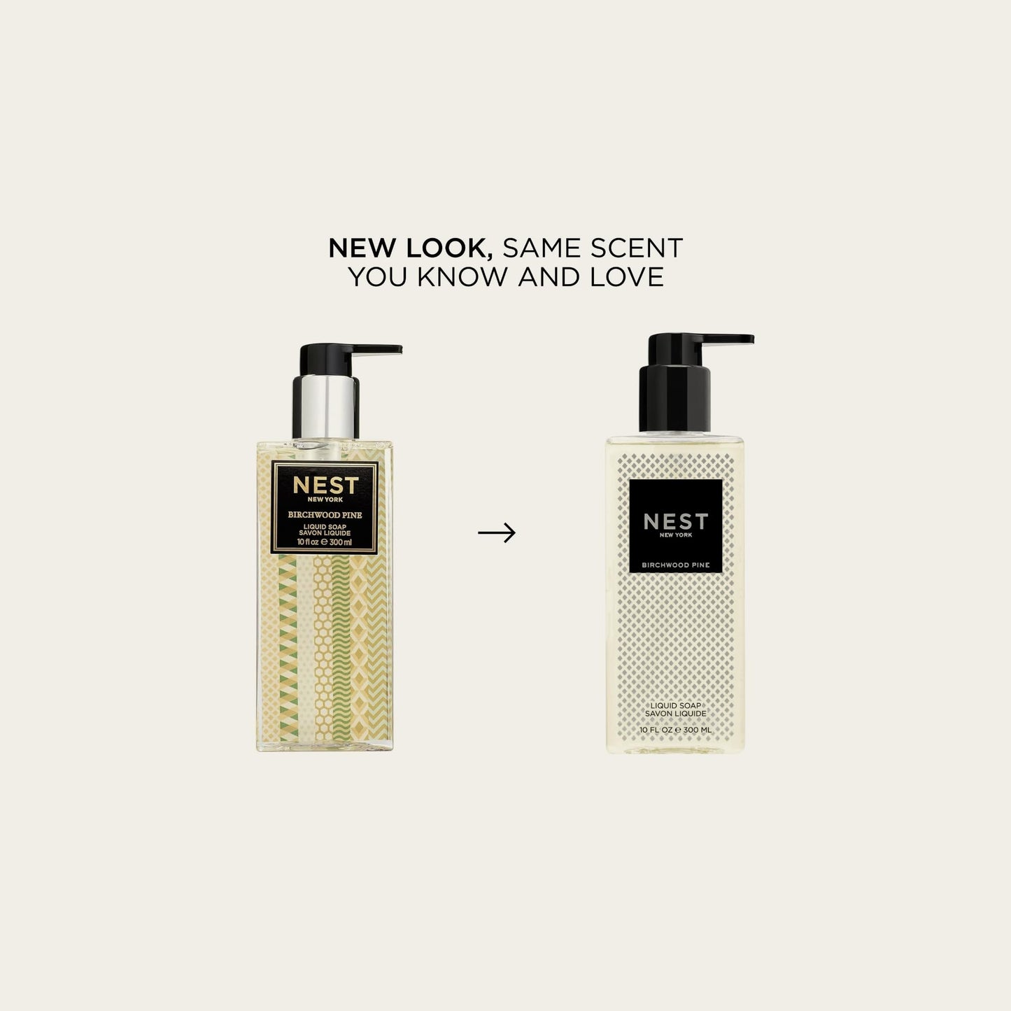 NEST New York Liquid Soap, Birchwood Pine - 10 fl oz - Cleanses & Nourishes Skin - Approx. 300 Pumps Per Bottle - Gluten Free & Cruelty Free