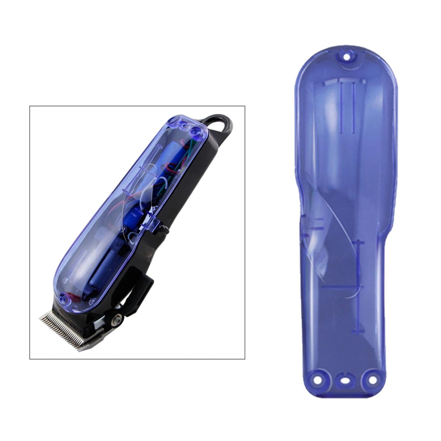 Plastic DIY Cordless Clips Hair Clippers Clear DIY Back Cover Case Replacement for Wahl 8148, Blue Beauty and Personal Care DAGIJIRD