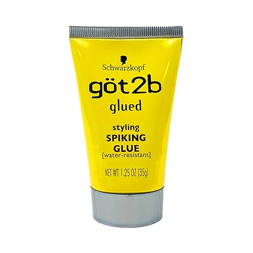 (6Pack) Glued Styling Spiking Water Resistant Glue Unisex by Got2B, 1.25 Ounce