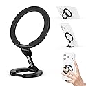 NEEWER Magnetic Phone Grip, Dual Side Magnet Cell Phone Ring Holder Stand Foldable Kickstand Portable Compatible with MagSafe iPhone Samsung Android…