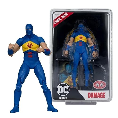 DC Direct 7IN Figure with Comic - WV8 - Damage (Kingdom Come)(Chase)