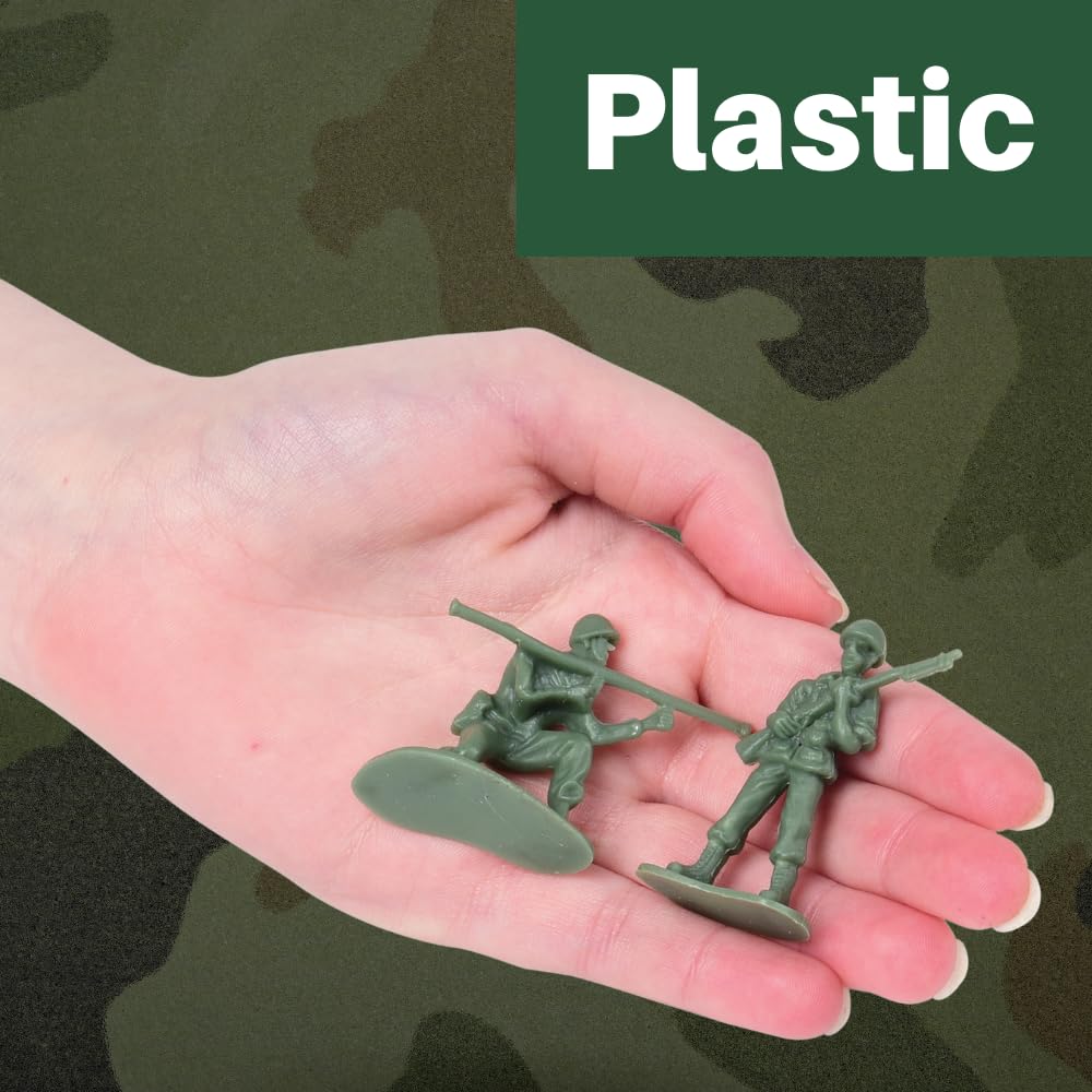 U.S. Toy Green Army Men Soldiers Set – 36 Pc Classic Military Action Figures for Kids, Party Favors & Collectibles, Ages 3+