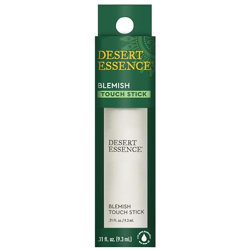 Desert Essence Herbal Blemish Touch Stick with Natural Extracts & Essential Oils - .31 Fl Ounce - Antiseptic Tea Tree Oil - Chamomile - Lavender