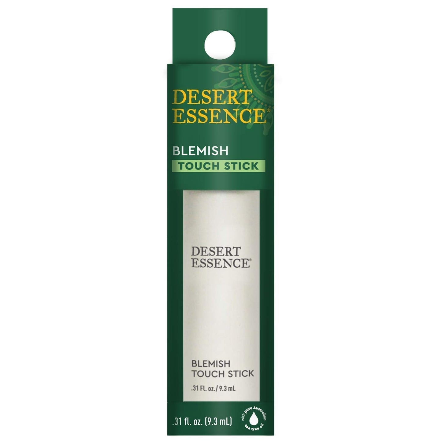 Desert Essence Herbal Blemish Touch Stick with Natural Extracts & Essential Oils - .31 Fl Ounce - Antiseptic Tea Tree Oil - Chamomile - Lavender