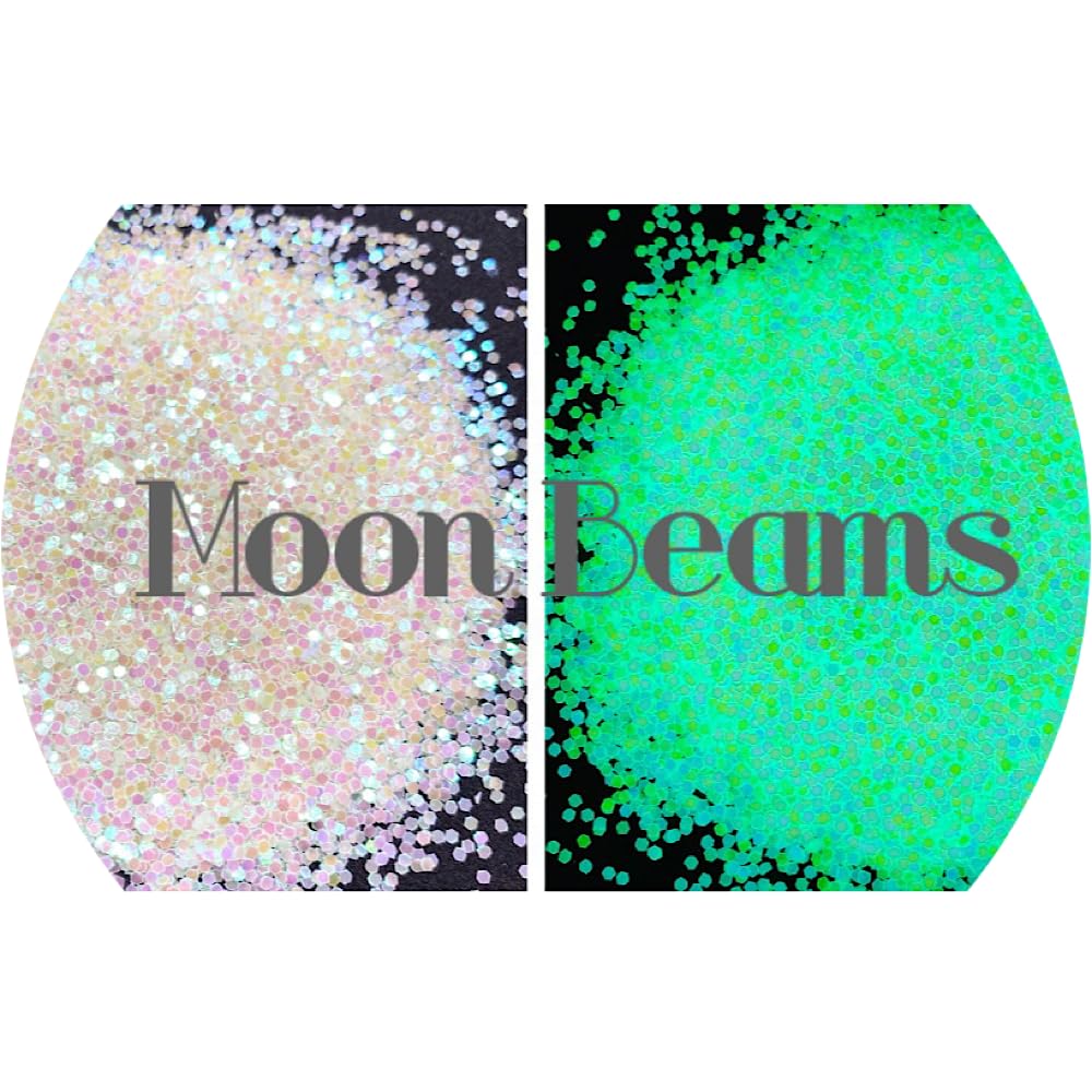 Yellow White Glow in the Dark Glitter | Craft Glitter | Glitter for Arts & Crafts | Tumblers | Cosmetics | Nails | Epoxy Resin Art | Slime | DIY |